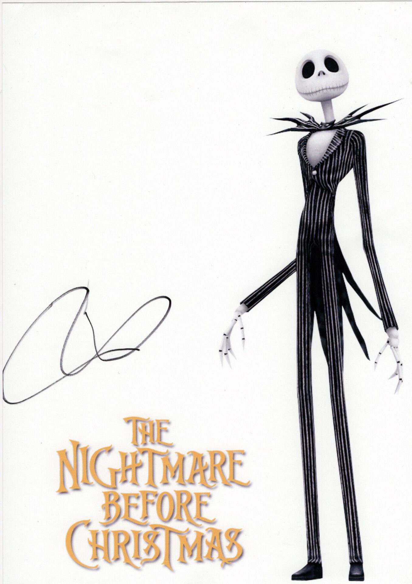 Tim Burton – Signed Photo – The Nightmare Before Christmas -  SignedForCharity